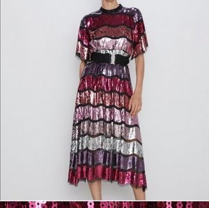 Zara Limited Edition Sequin Dress